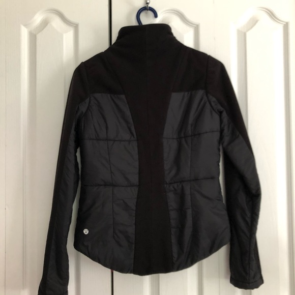 Lululemon Black Fleece and Nylon Jacket - Picture 2 of 6